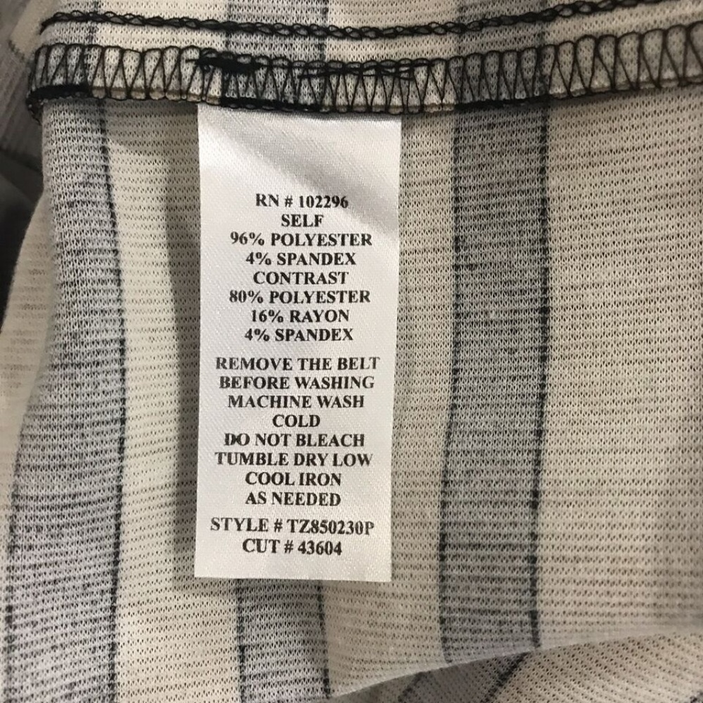 Connected Apparel Striped Dress Size 12P Petite - Picture 8 of 8